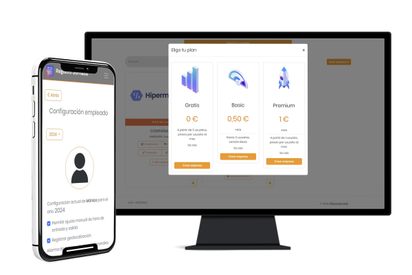 monitor y movil empresario rj2 Planes flexibles para cualquier empres. Gratis para empresas de hasta 3 usuarios
